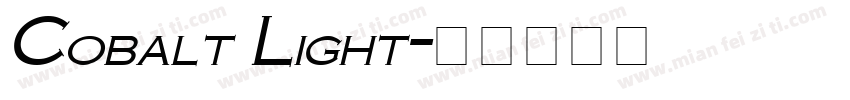 Cobalt Light字体转换